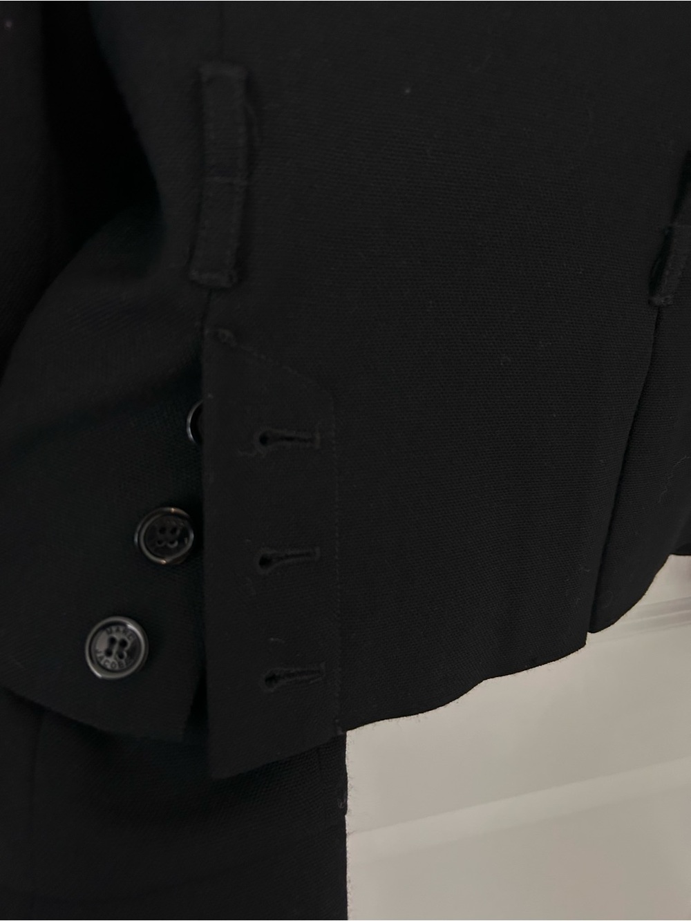 Vintage Marc Jacobs Black 100% Wool Blazer Jacket Owl Belt 6 Early 2000s Y2K - Picture 12 of 15